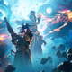A Destiny 2 Guardian holds a shotgun in front of space pirate art for Season of Plunder.